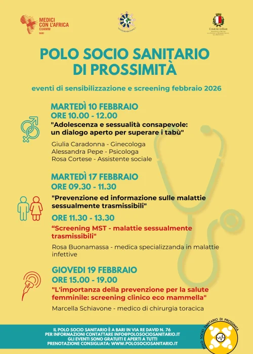Locandina Eventi Polo Socio Sanitario di Prossimità - 02-26