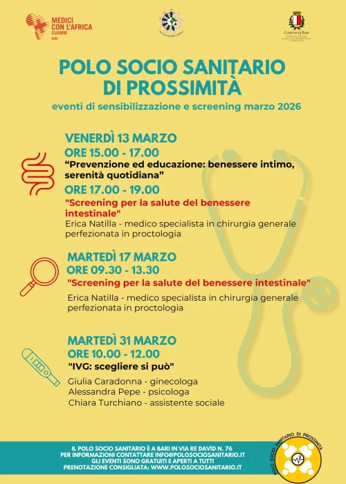 Locandina Eventi Polo Socio Sanitario di Prossimità - 03-26