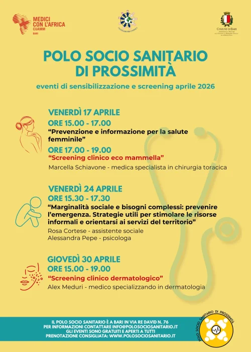 Locandina Eventi Polo Socio Sanitario di Prossimità - 04-26 Fix