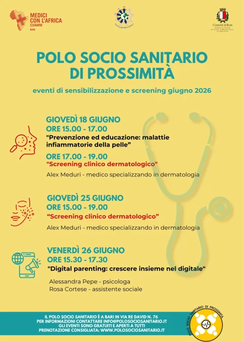 Locandina Eventi Polo Socio Sanitario di Prossimità - 06-26
