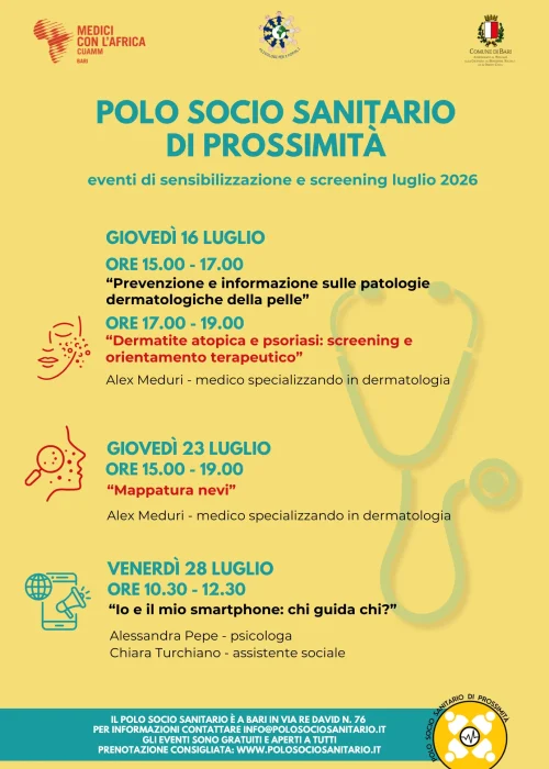 Locandina Eventi Polo Socio Sanitario di Prossimità - 07-26