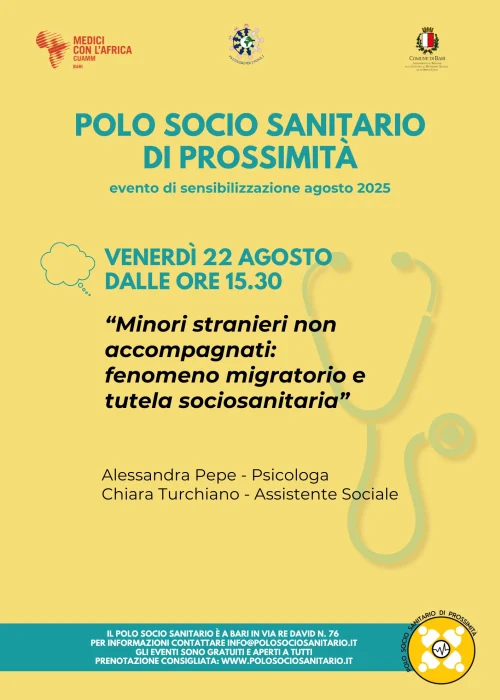 Locandina Eventi Polo Socio Sanitario di Prossimità - 08-25 01